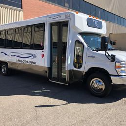 Shuttle bus exterior 