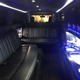 8 passenger limousine interior
